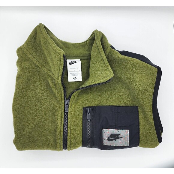 Nike Sportswear Fleece Vest Therma-FIT Mens Sz Med Army Green  DQ5105-326 PreOwn - Picture 2 of 11